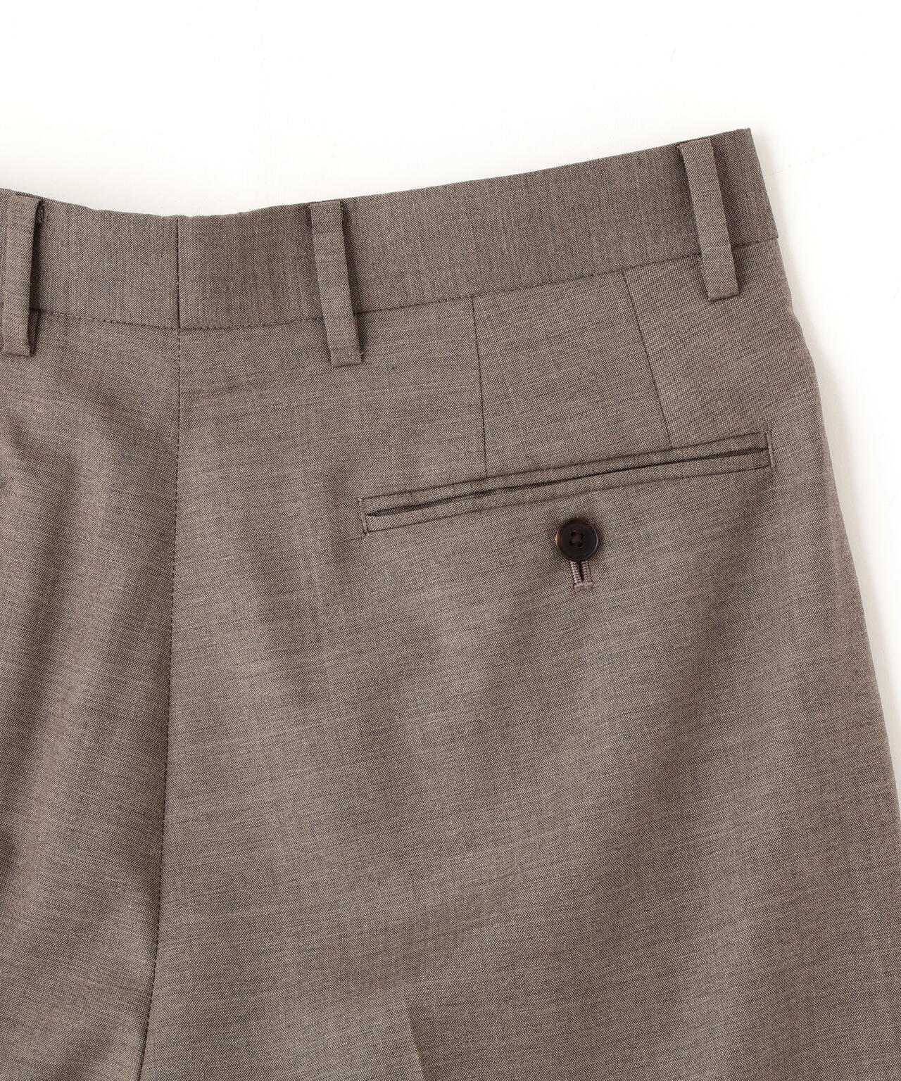 YLEVE / SUPER120'S CHAMBRAY WOOL 3TACK TROUSERS