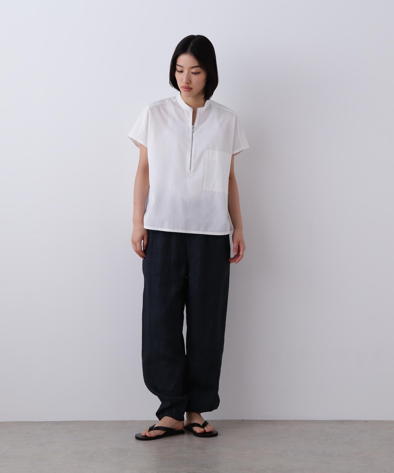 YLEVE / LINEN POPLIN PANTS