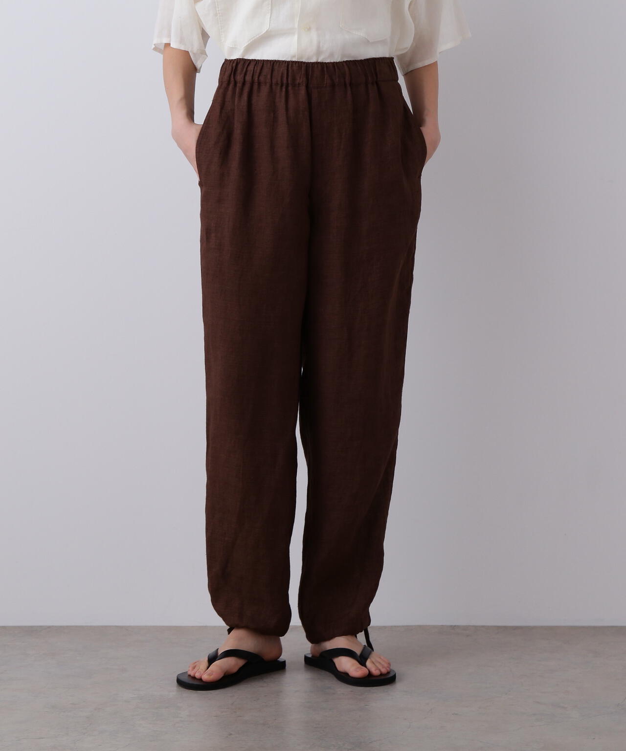 YLEVE / LINEN POPLIN PANTS