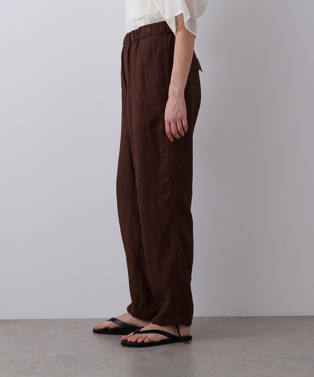 YLEVE / LINEN POPLIN PANTS