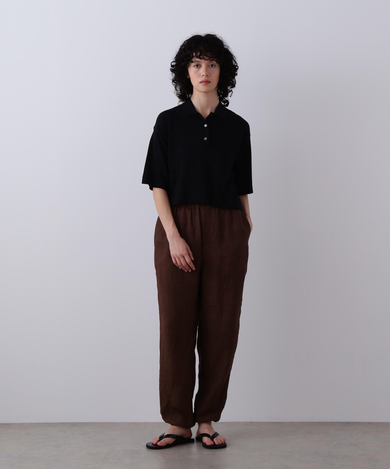 YLEVE / LINEN POPLIN PANTS