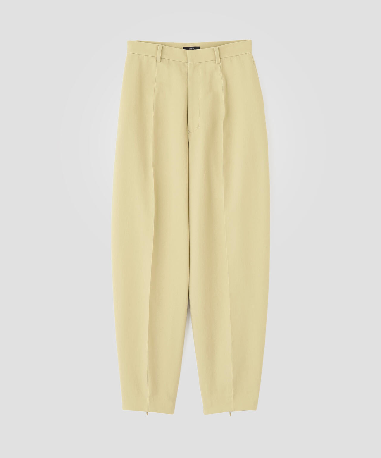 YLEVE / 100/2 GV TWILL DOUBLE WEAVE CURVED TROUSERS