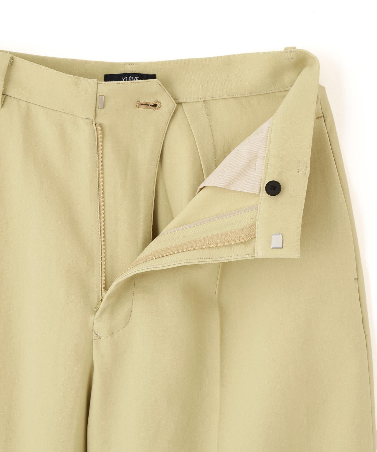 YLEVE / 100/2 GV TWILL DOUBLE WEAVE CURVED TROUSERS