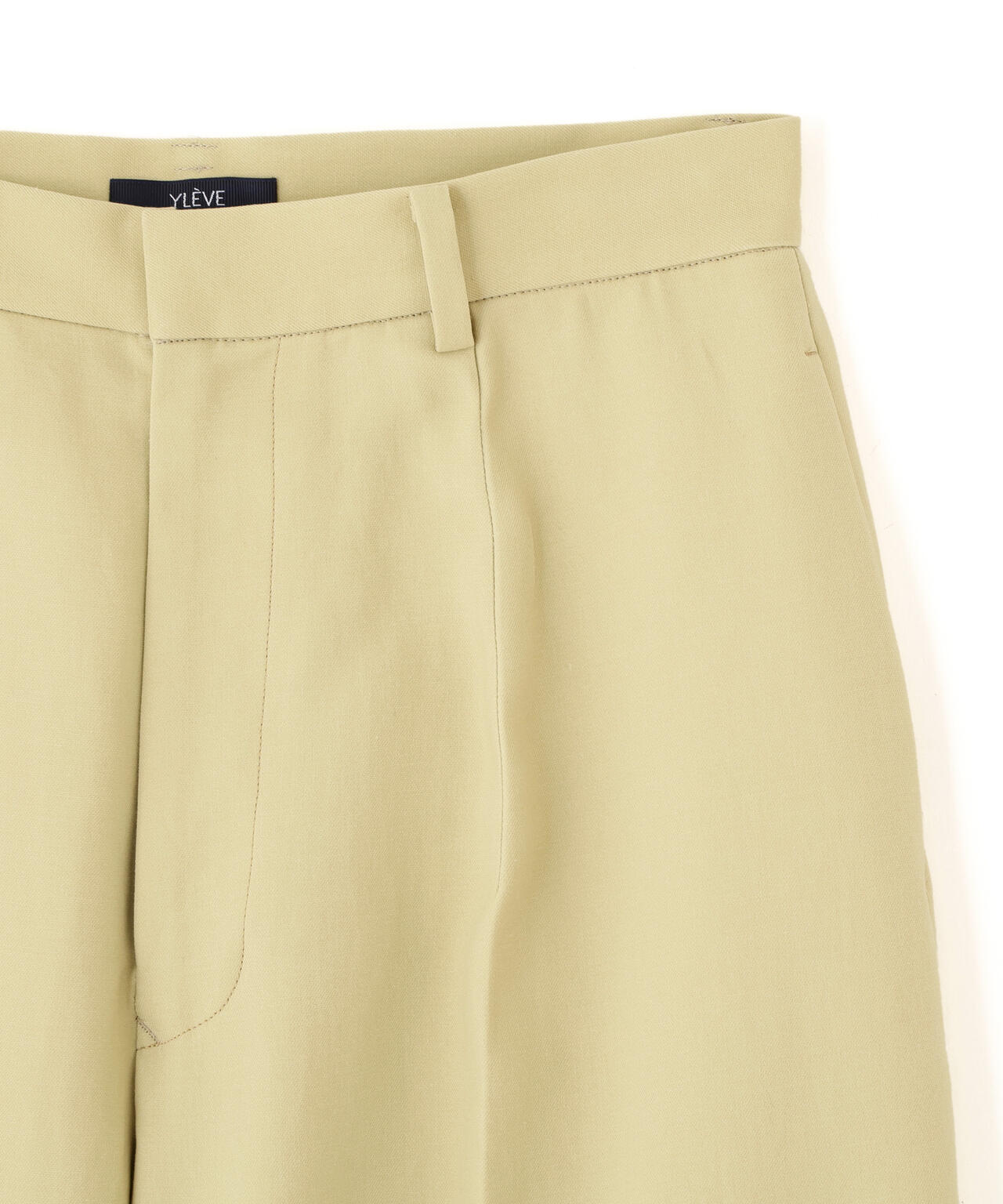 YLEVE / 100/2 GV TWILL DOUBLE WEAVE CURVED TROUSERS