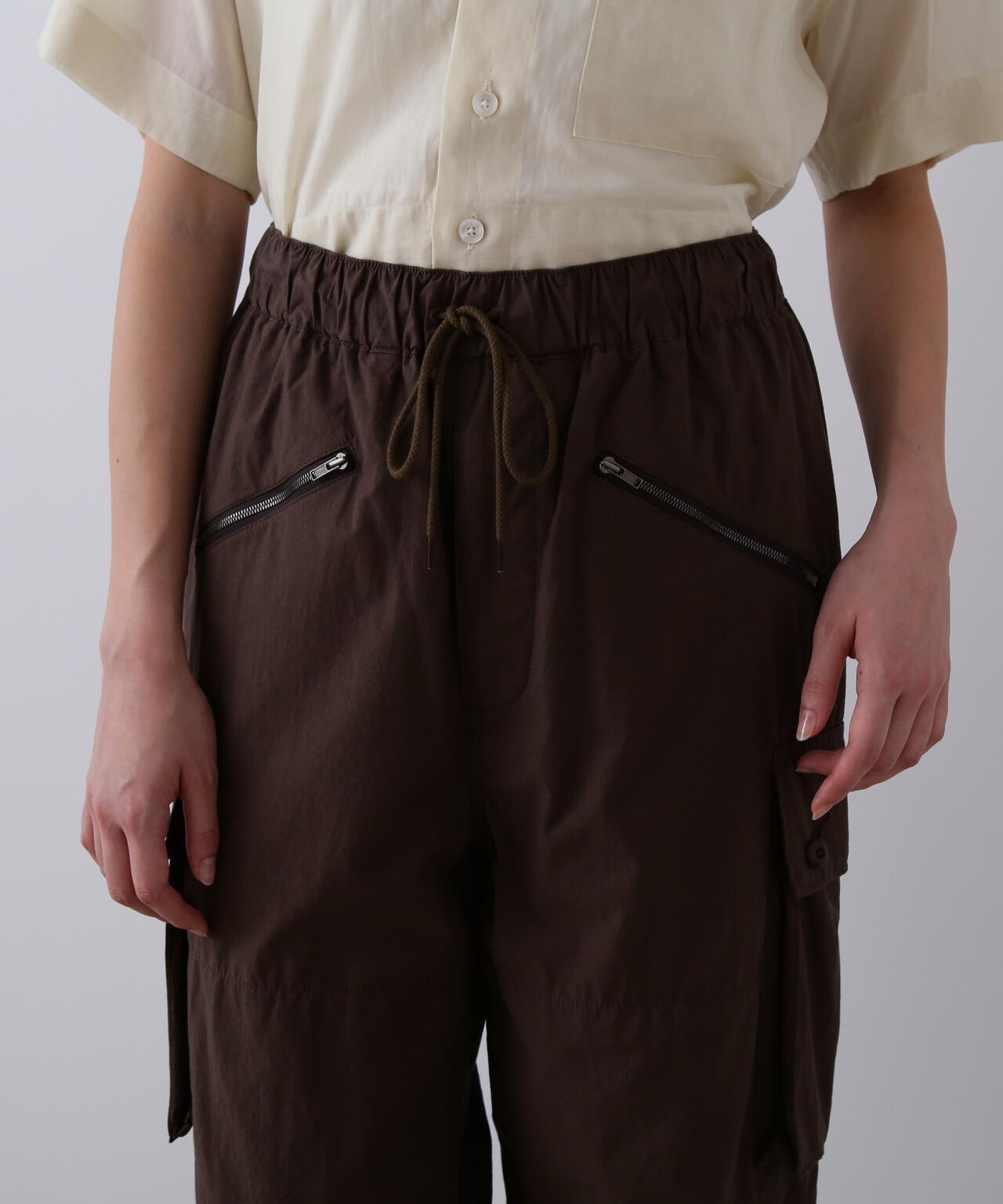 YLEVE / HIGH DENSITY TYPEWRITER COTTON CARGO PANTS
