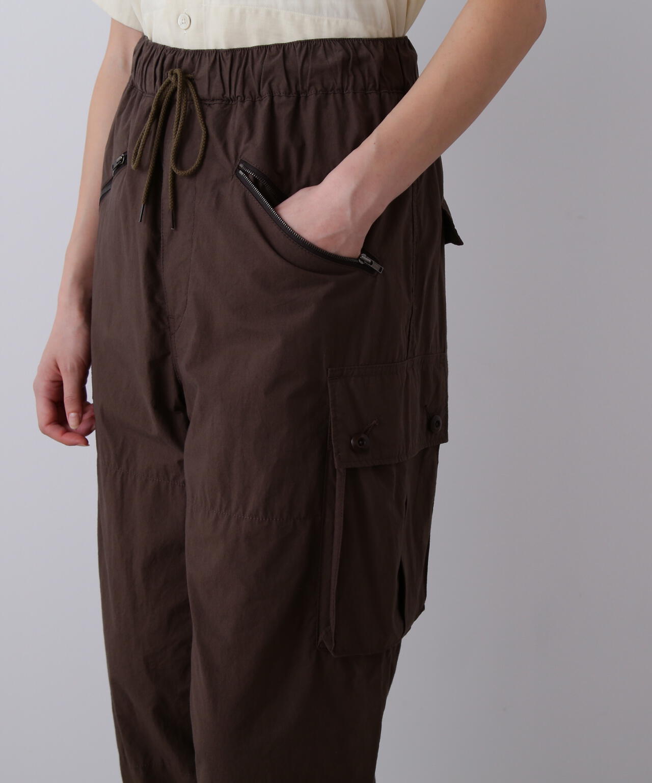 YLEVE / HIGH DENSITY TYPEWRITER COTTON CARGO PANTS