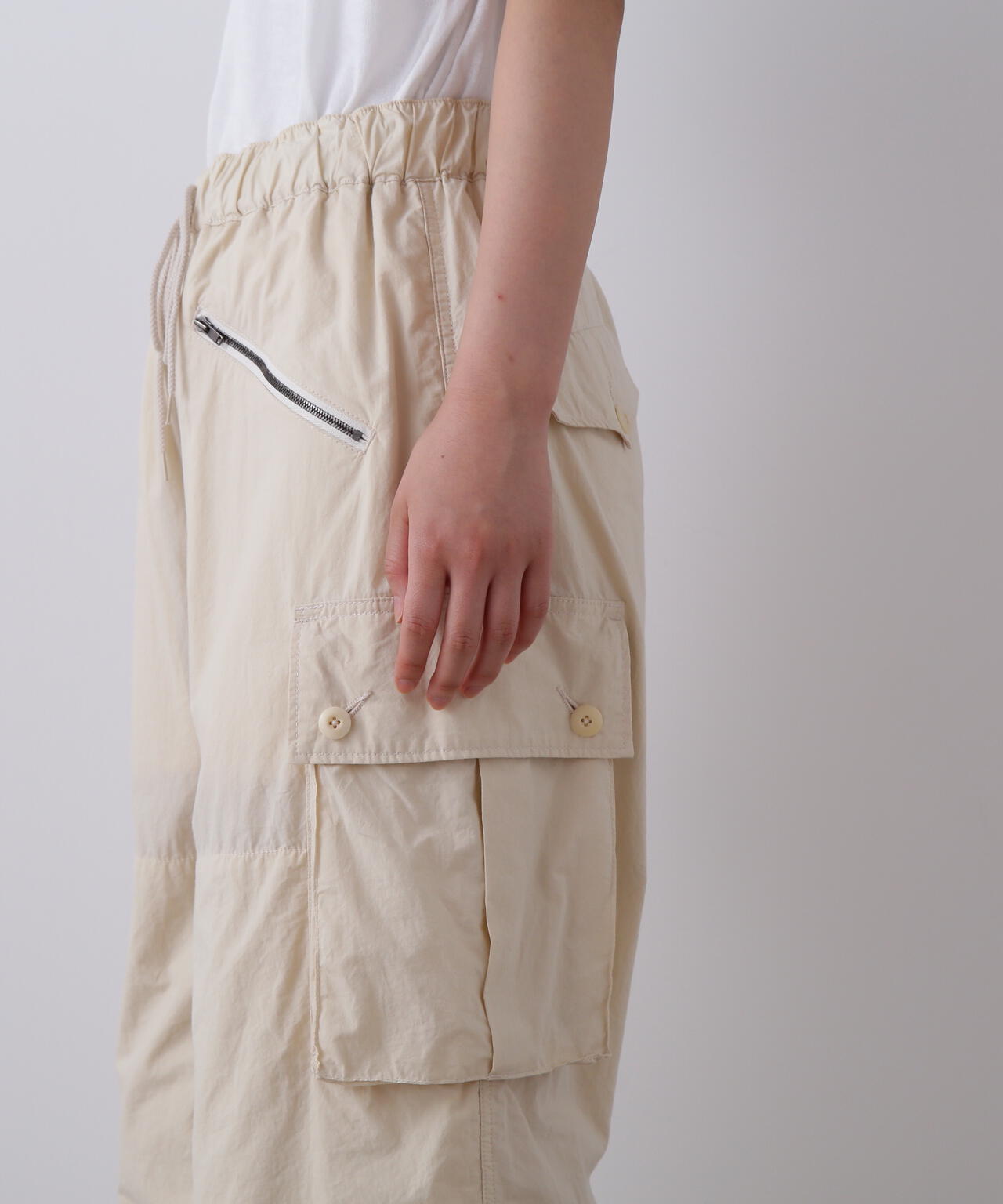 YLEVE / HIGH DENSITY TYPEWRITER COTTON CARGO PANTS