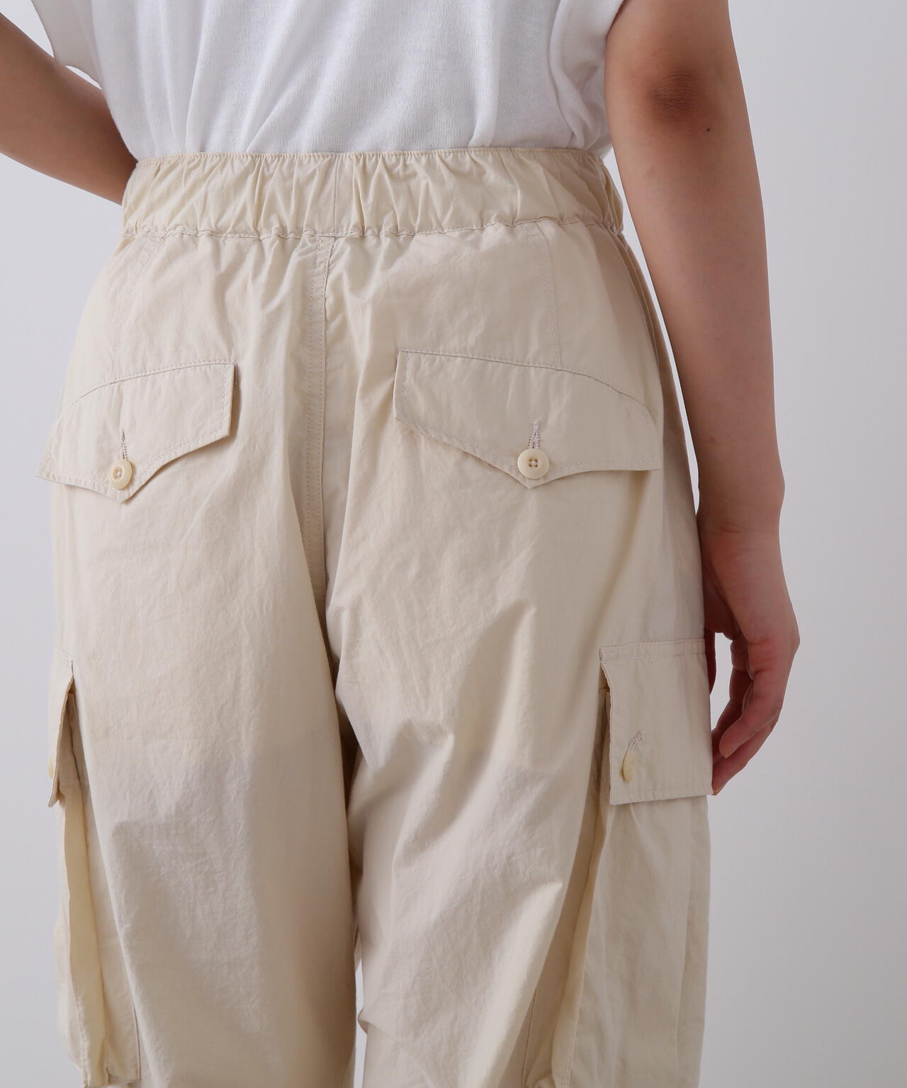 YLEVE / HIGH DENSITY TYPEWRITER COTTON CARGO PANTS