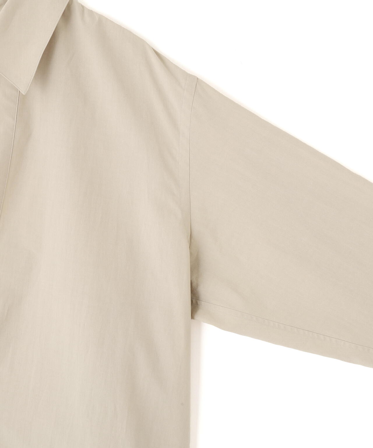 YLEVE / COTTON SILK TYPEWRITER SKIPPER SHIRT