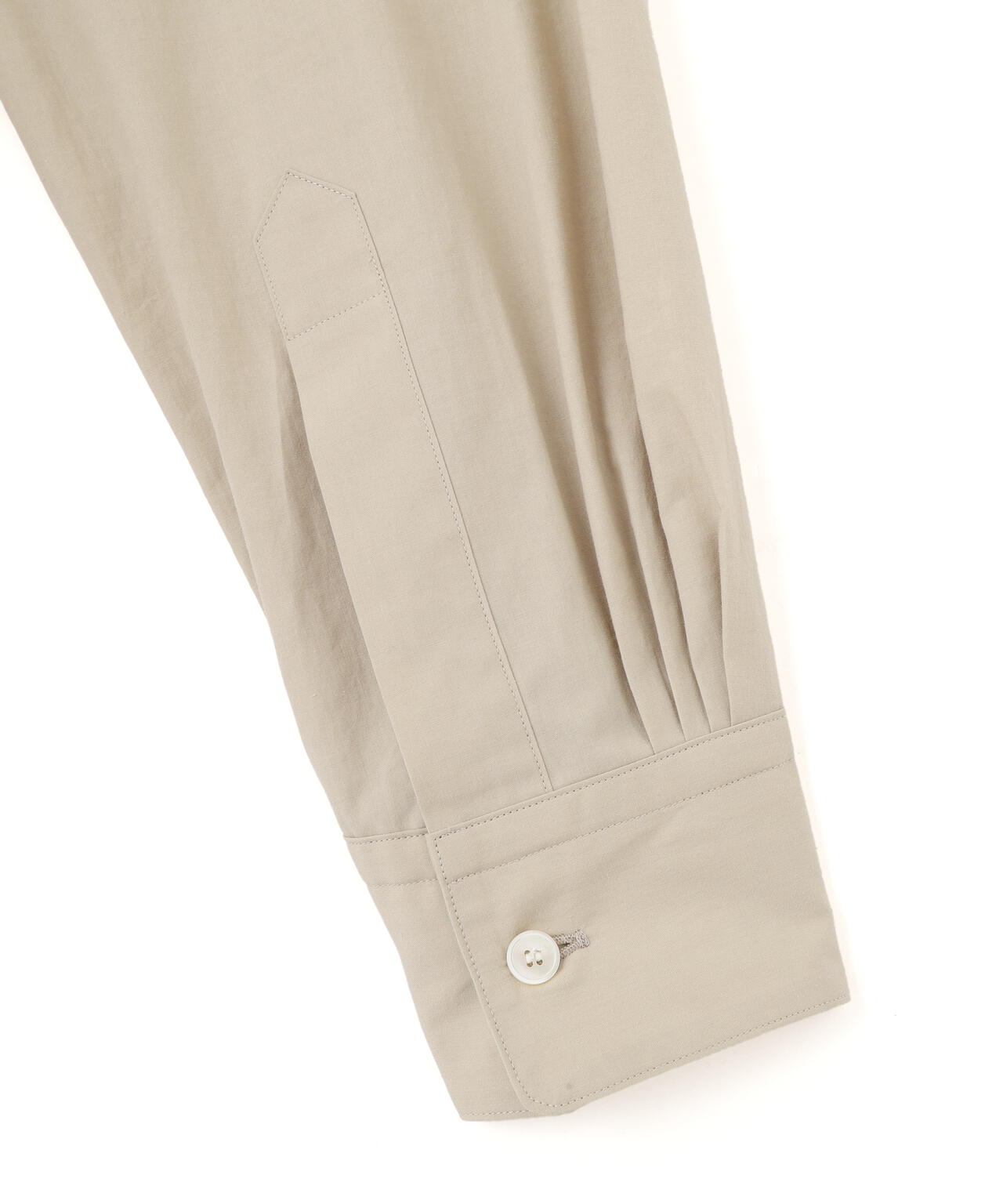 YLEVE / COTTON SILK TYPEWRITER SKIPPER SHIRT