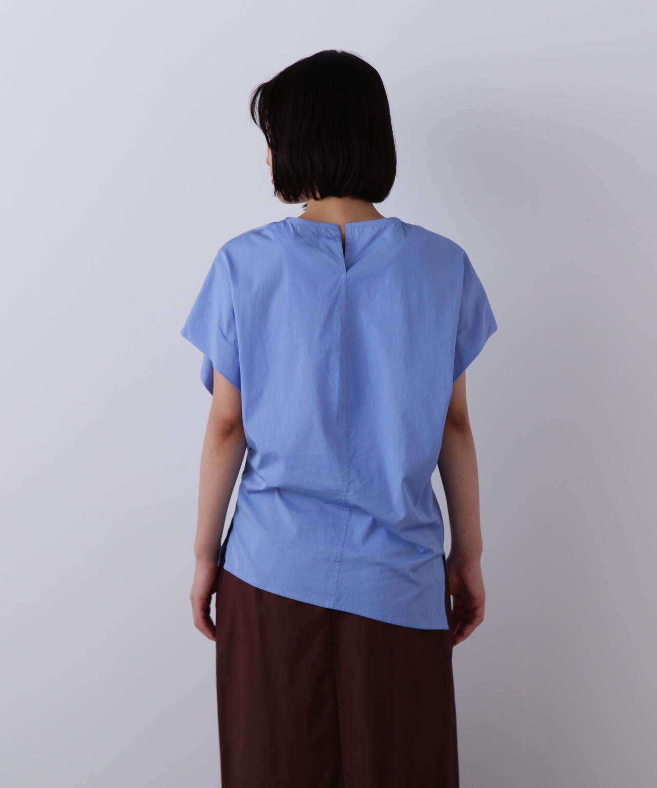 YLEVE / FINX COTTON WEATHER ASYMMETRY PULLOVER SHIRT