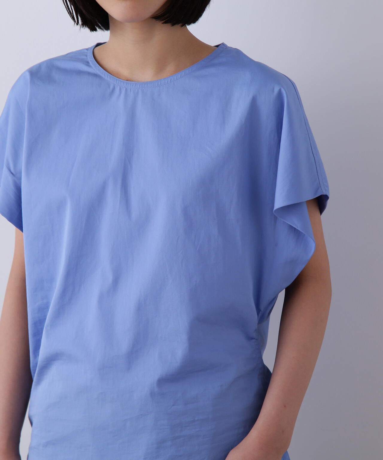 YLEVE / FINX COTTON WEATHER ASYMMETRY PULLOVER SHIRT