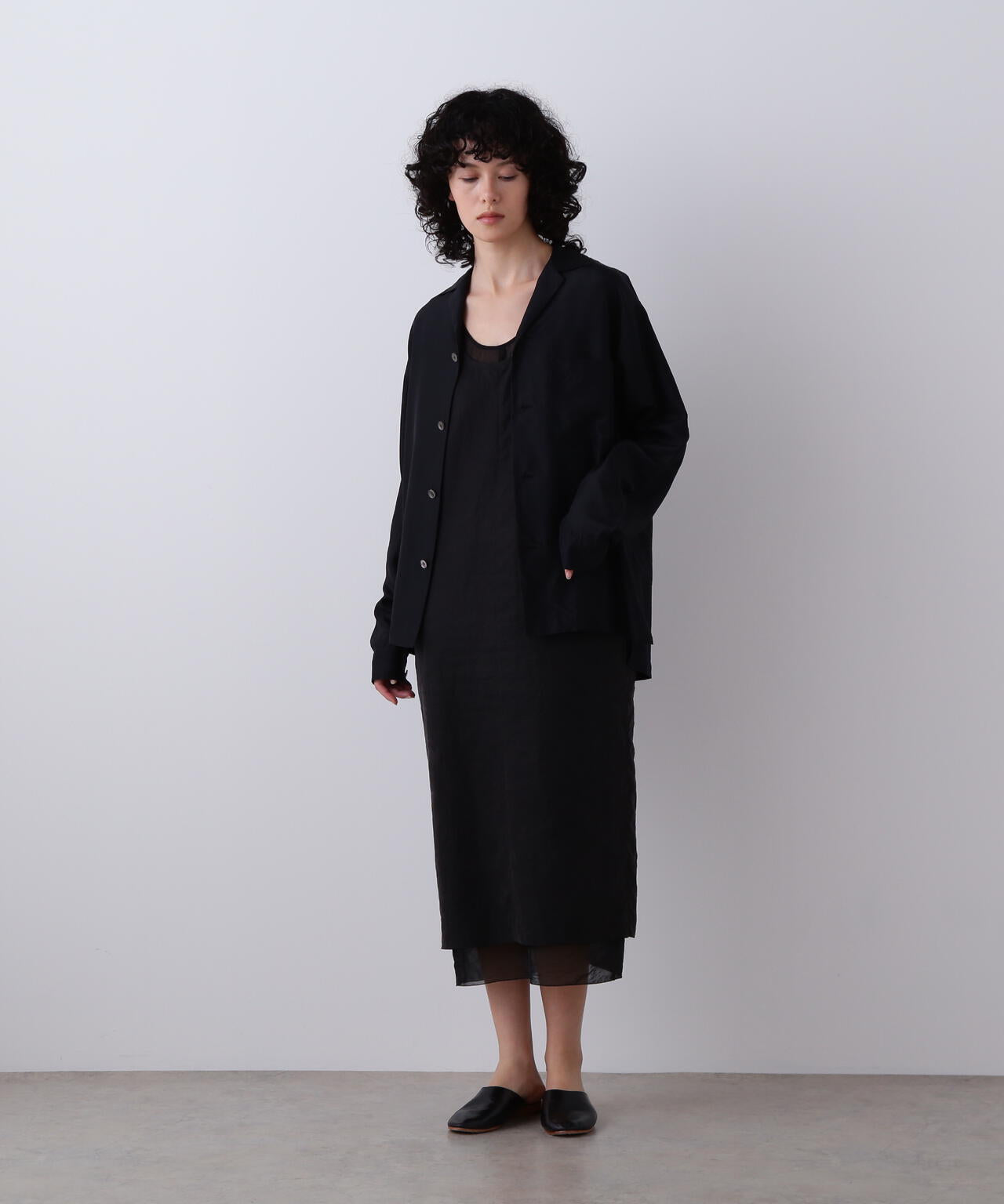 YLEVE / SILK HABUTAE PAJAMA SHIRT