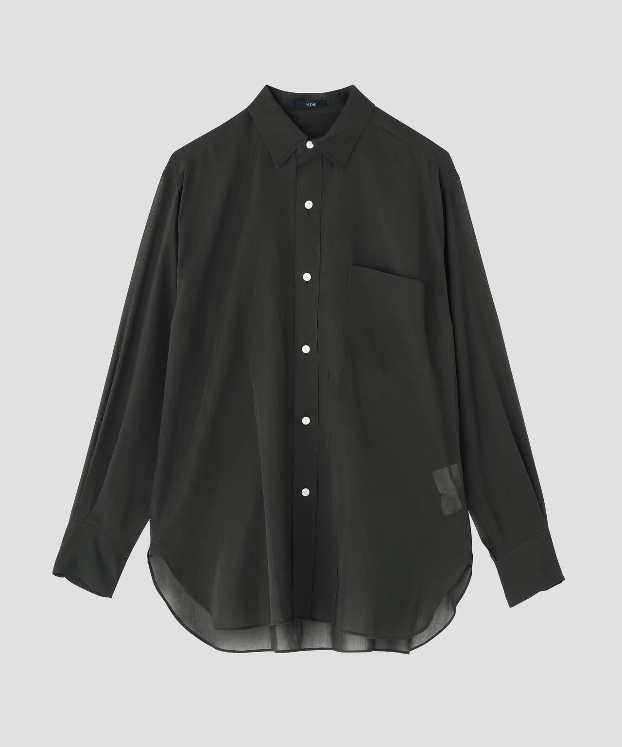 YLEVE / COTTON VOILE LAWN LONG SLEEVE SHIRT