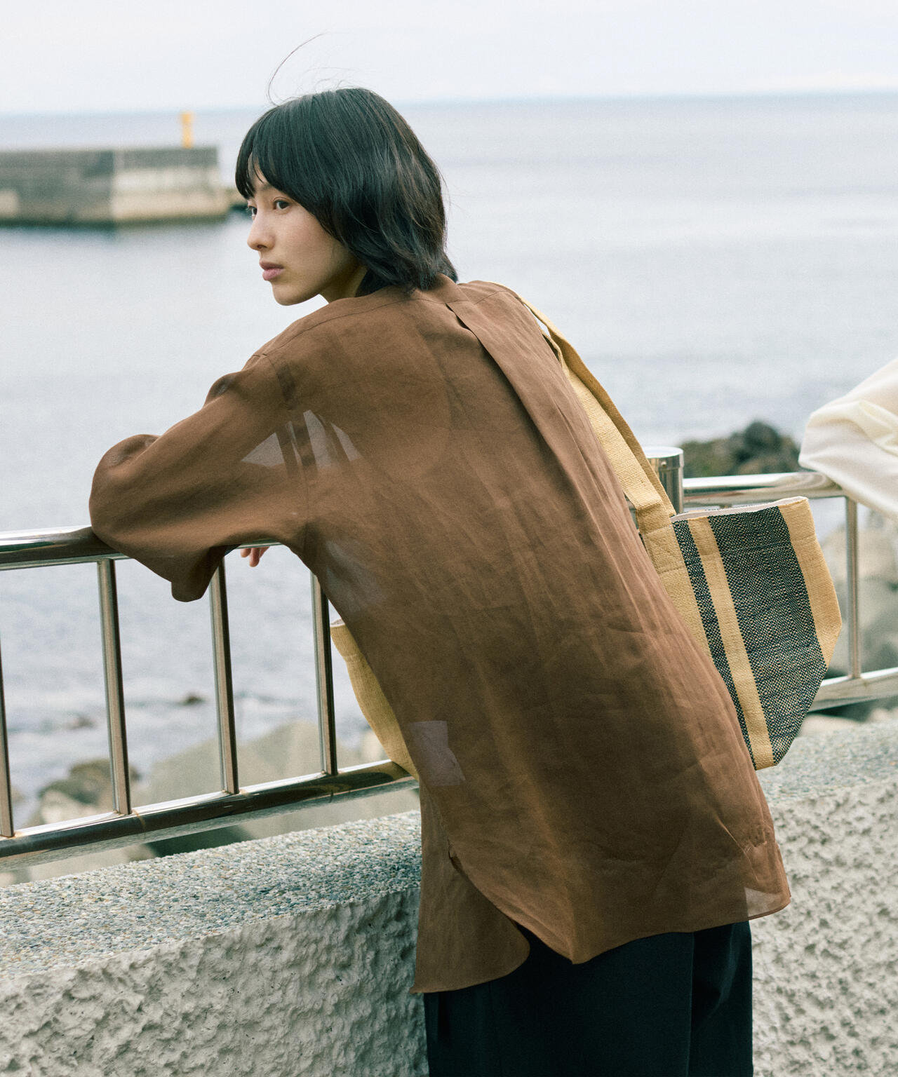 YLEVE / COTTON VOILE LAWN LONG SLEEVE SHIRT