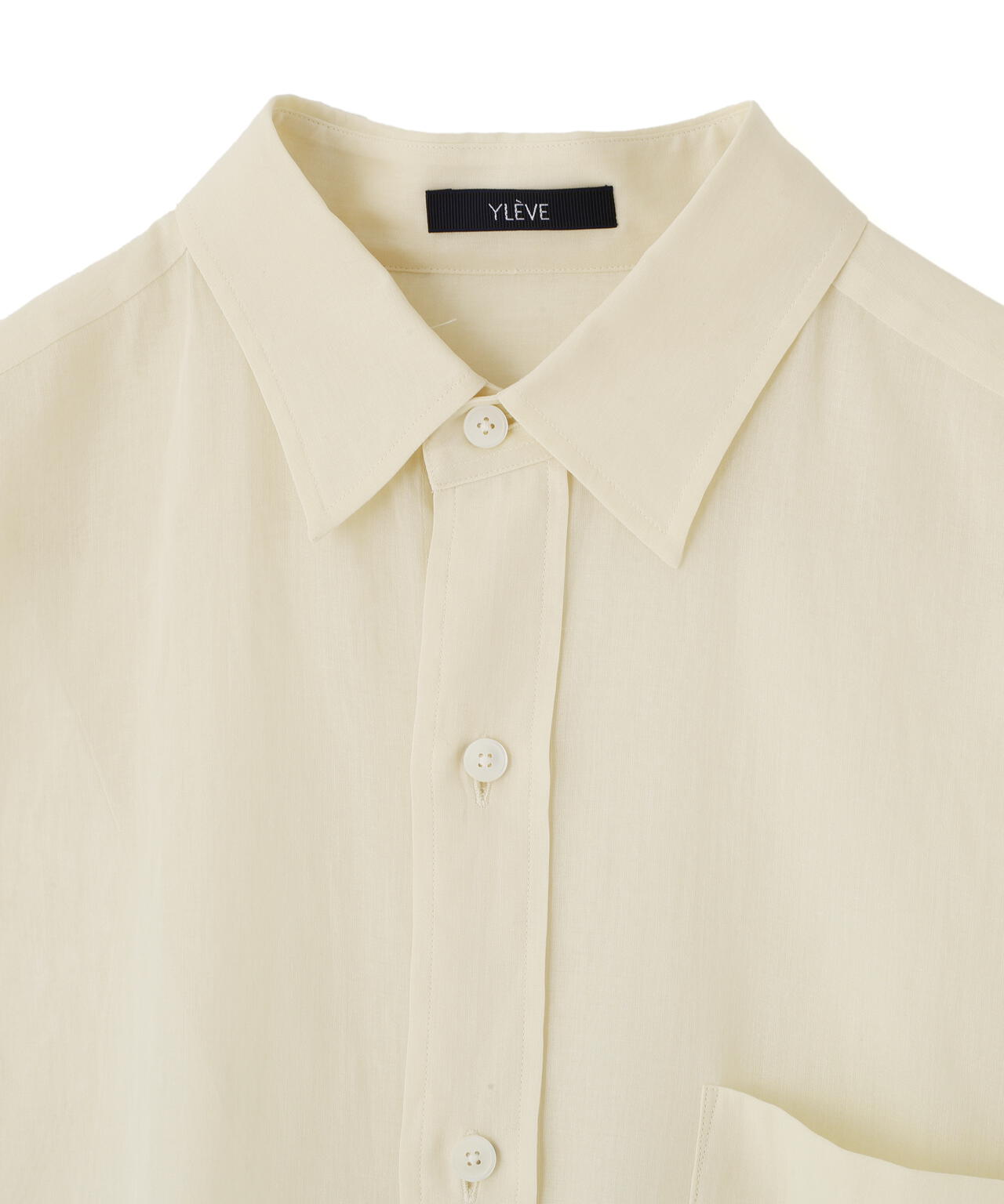 YLEVE / COTTON VOILE LAWN LONG SLEEVE SHIRT
