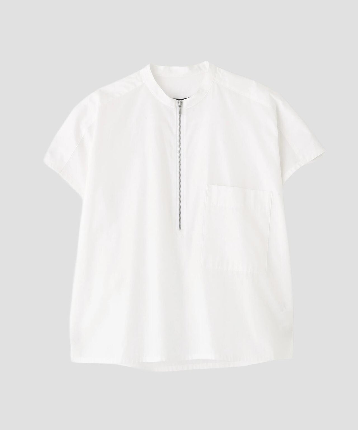 YLEVE / COTTON CUPRA HALF ZIP SHIRT