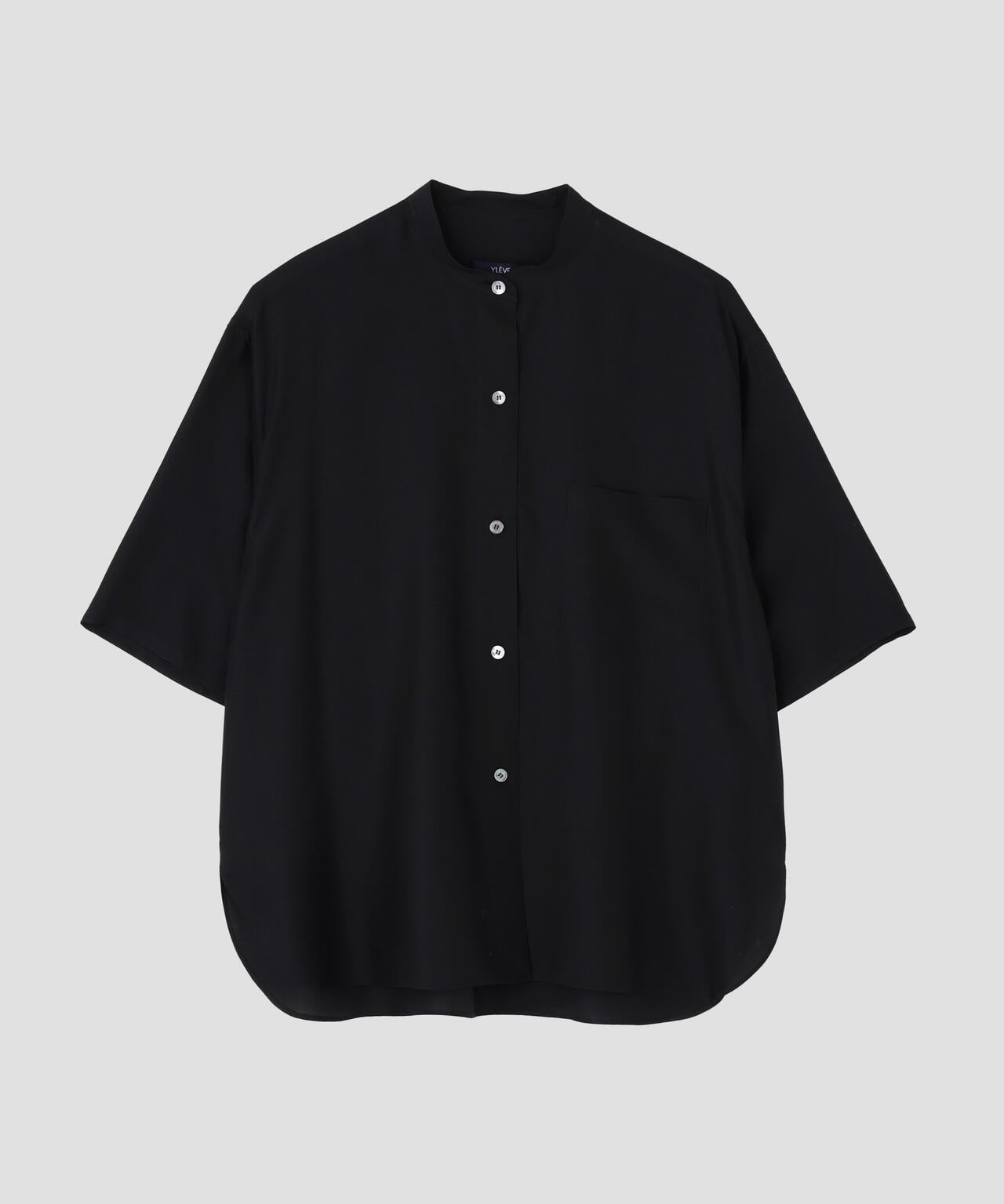 YLEVE / SILK HABUTAE SHORT SLEEVE SHIRT