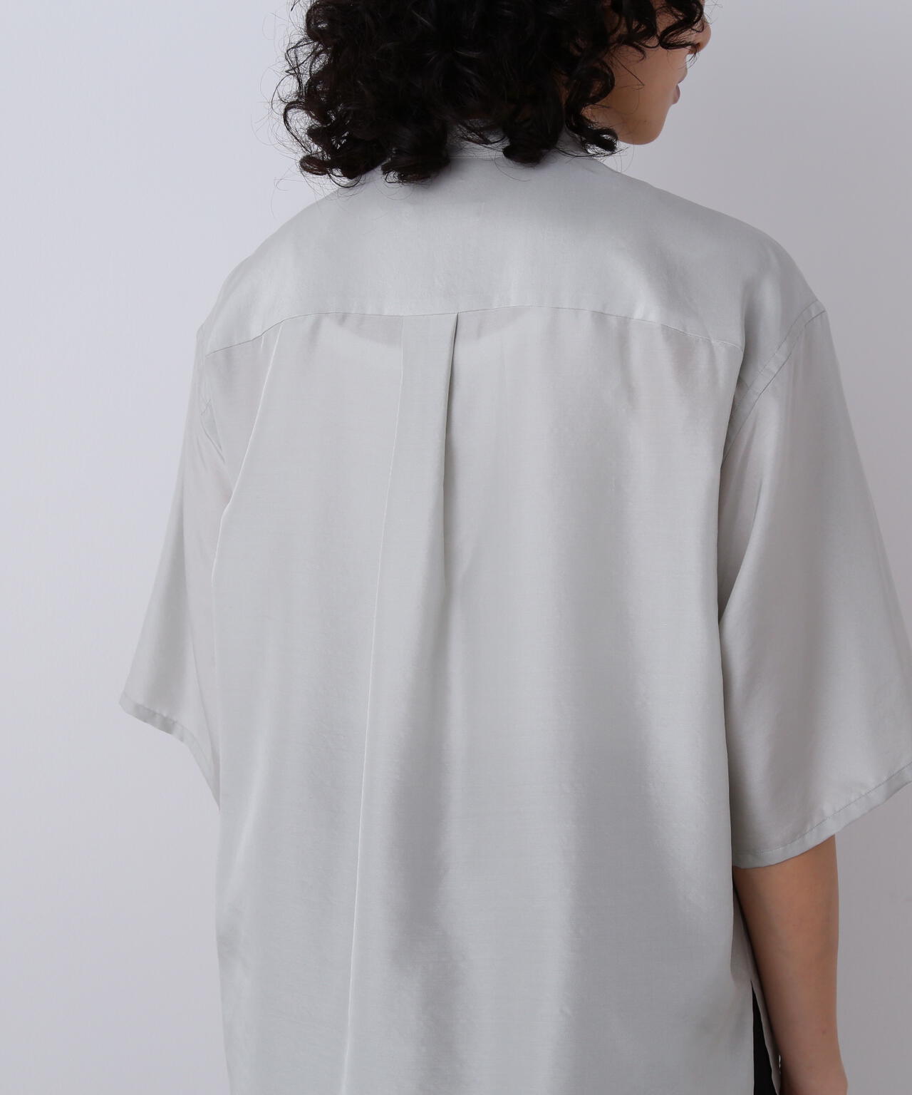 YLEVE / SILK HABUTAE SHORT SLEEVE SHIRT
