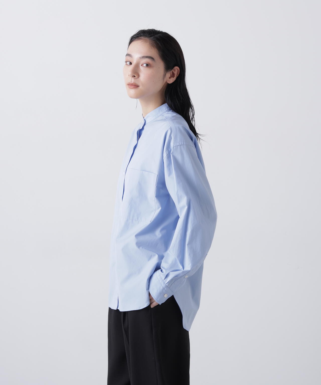 YLEVE / COTTON BROADCLOTH SHIRT
