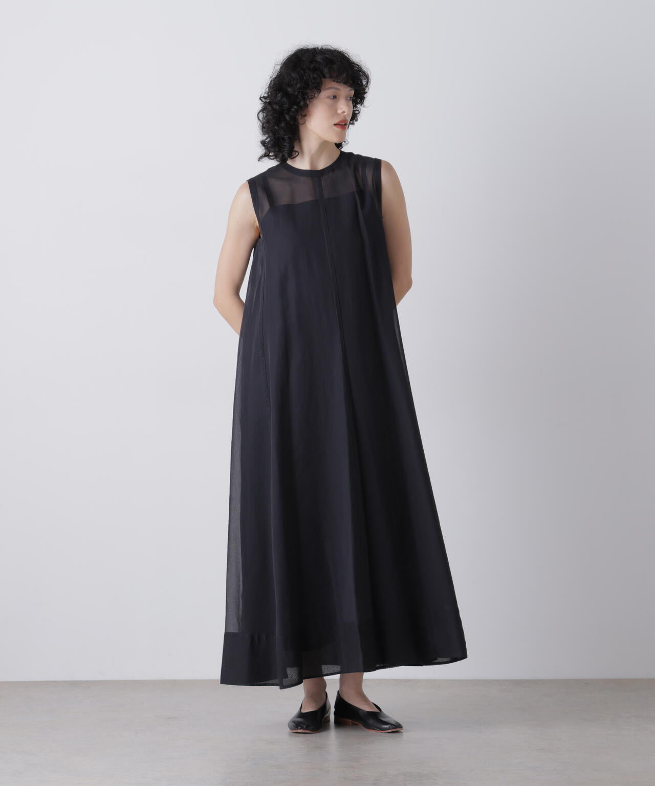 YLEVE / GAS SINGEING COTTON BOIL ORGANDY ONE PIECE