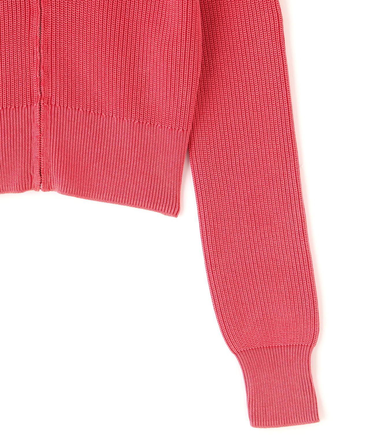 YLÈVE / FADED STONEWASH KNIT ZIP PULLOVER