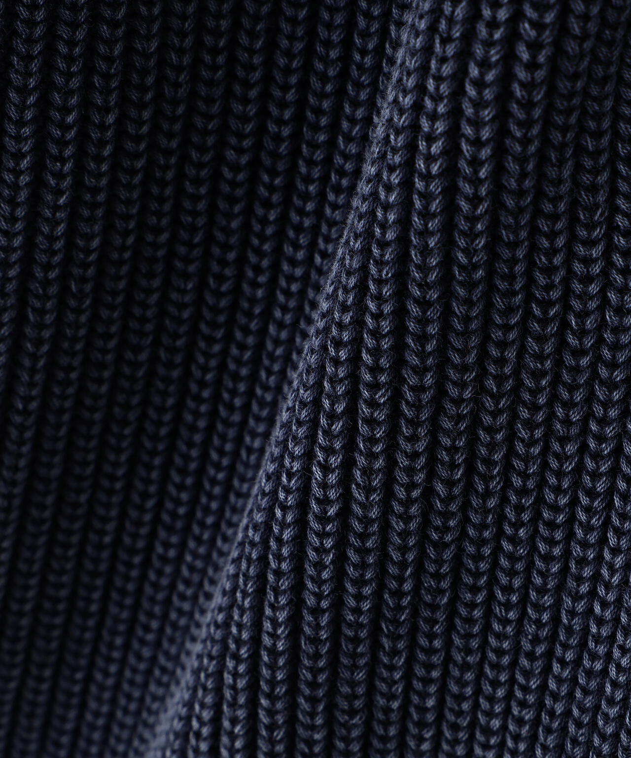 YLÈVE / FADED STONEWASH KNIT ZIP PULLOVER