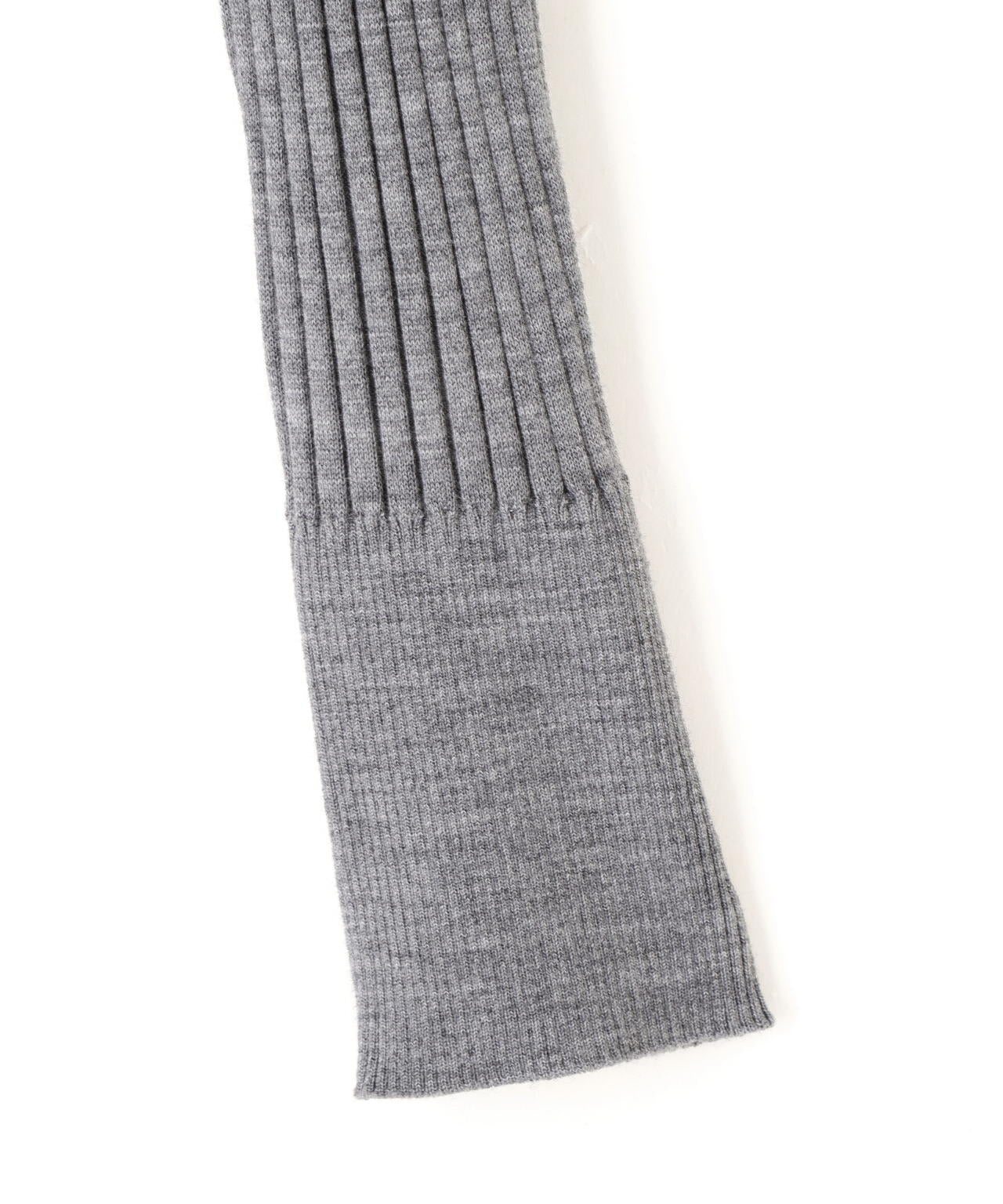 YLEVE / WOOL SILK CASHMERE RIB KNIT POLO