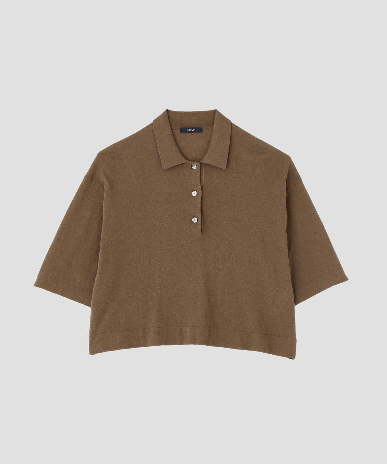 YLEVE / COTTON LINEN KNIT POLO