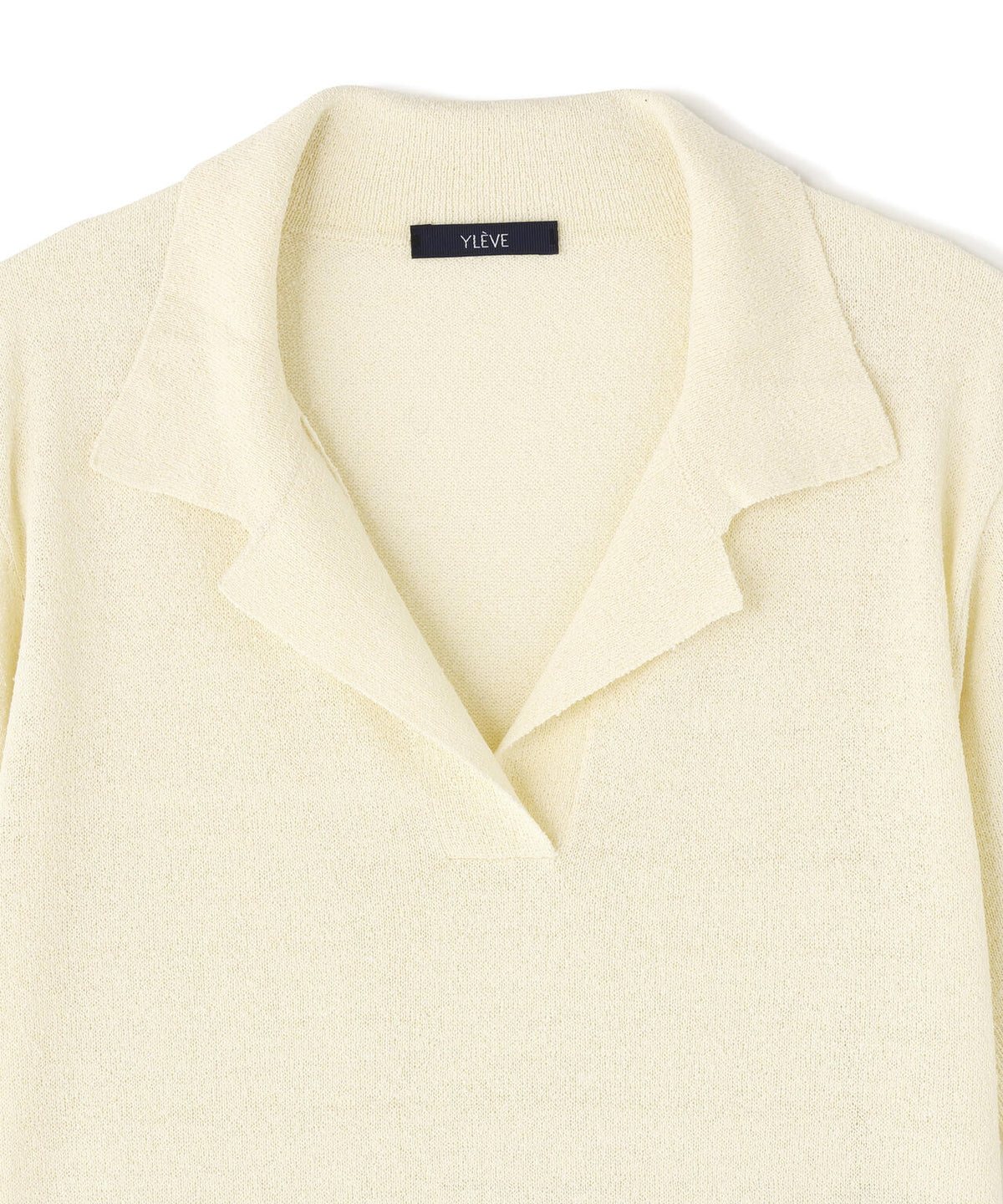 YLEVE / SILK LINEN NEP POLO