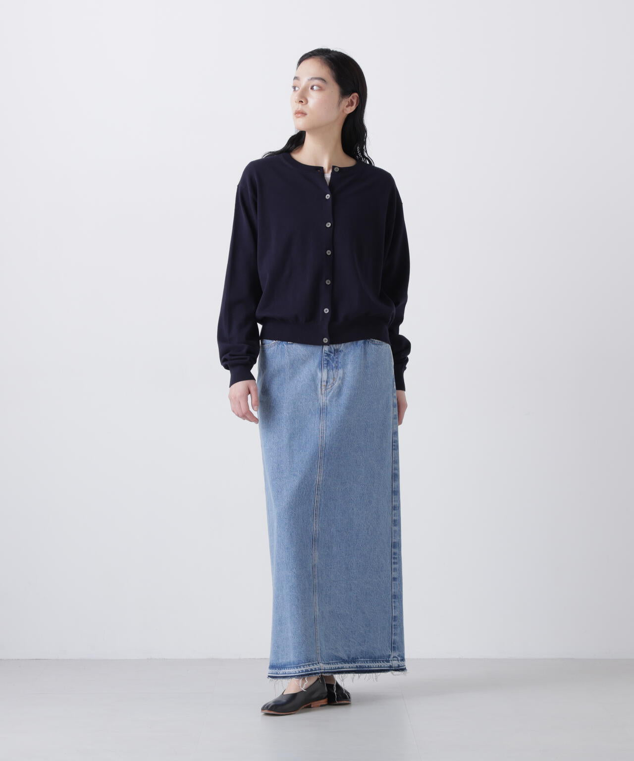 YLEVE / COTTON KNIT CARDIGAN