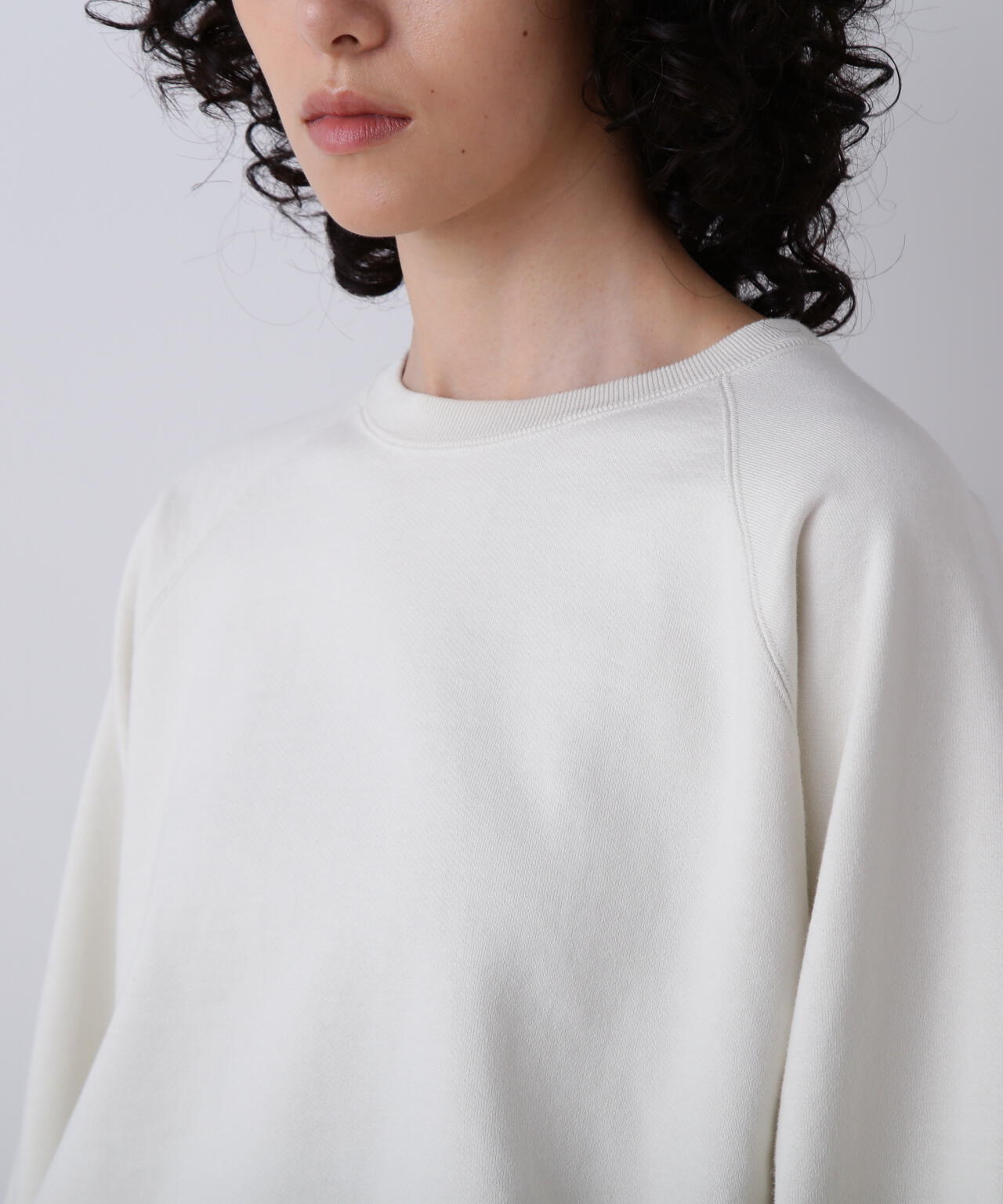 YLÈVE / ORGANIC COTTON SUN FADED SWEAT PULLOVER
