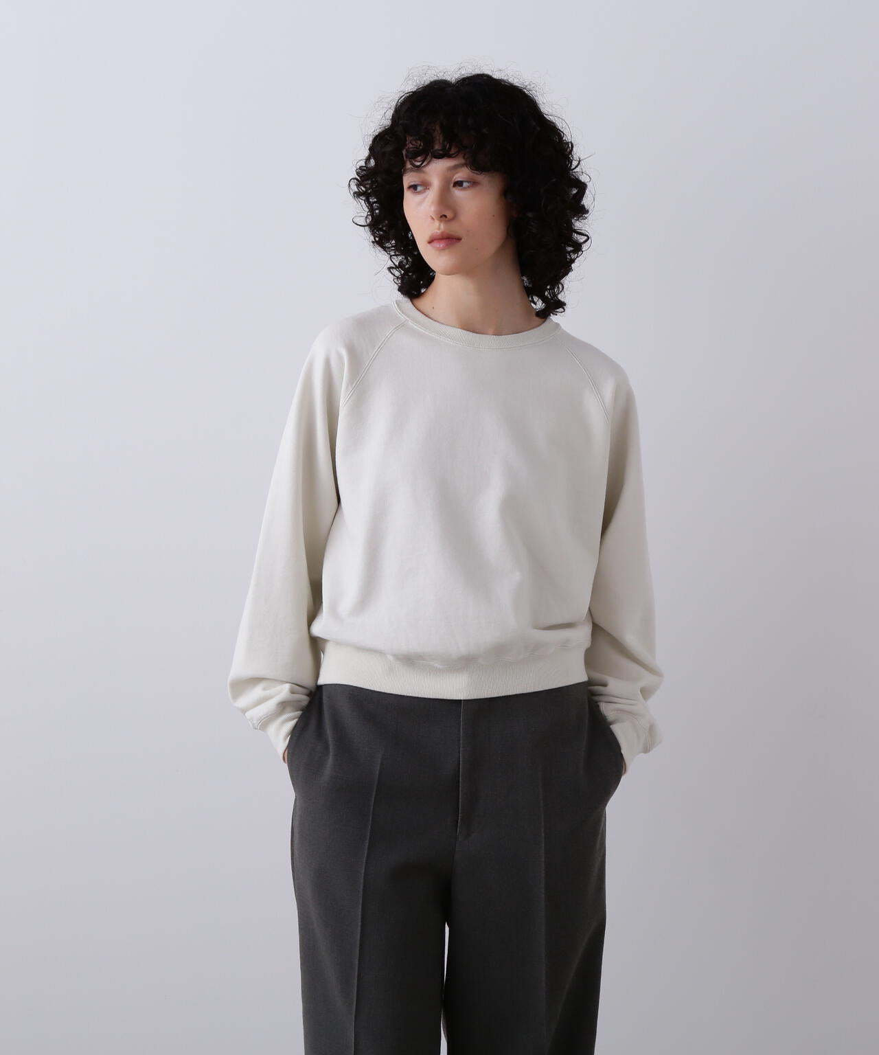 YLEVE / ORGANIC COTTON SUN FADED SWEAT PULLOVER