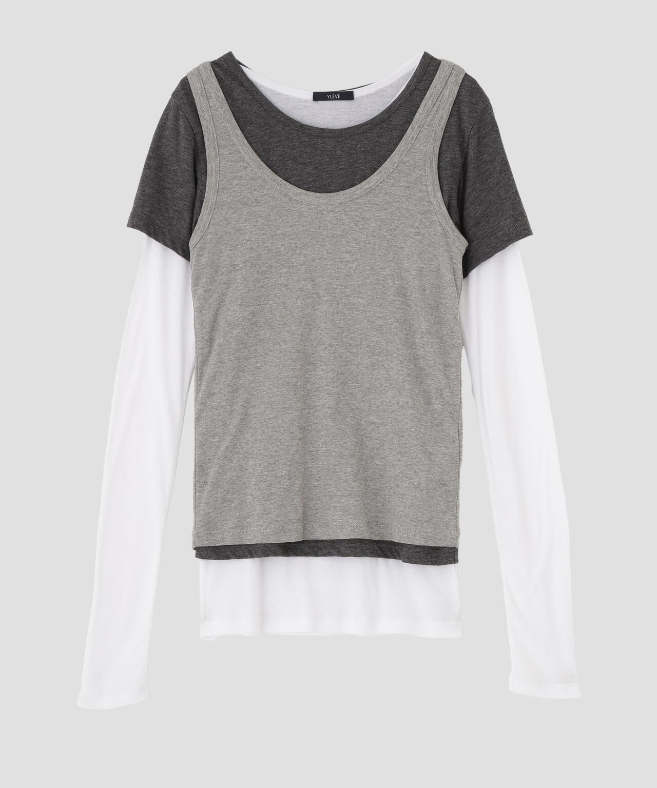 YLEVE / THREE LAYERED JERSEY PULLOVER