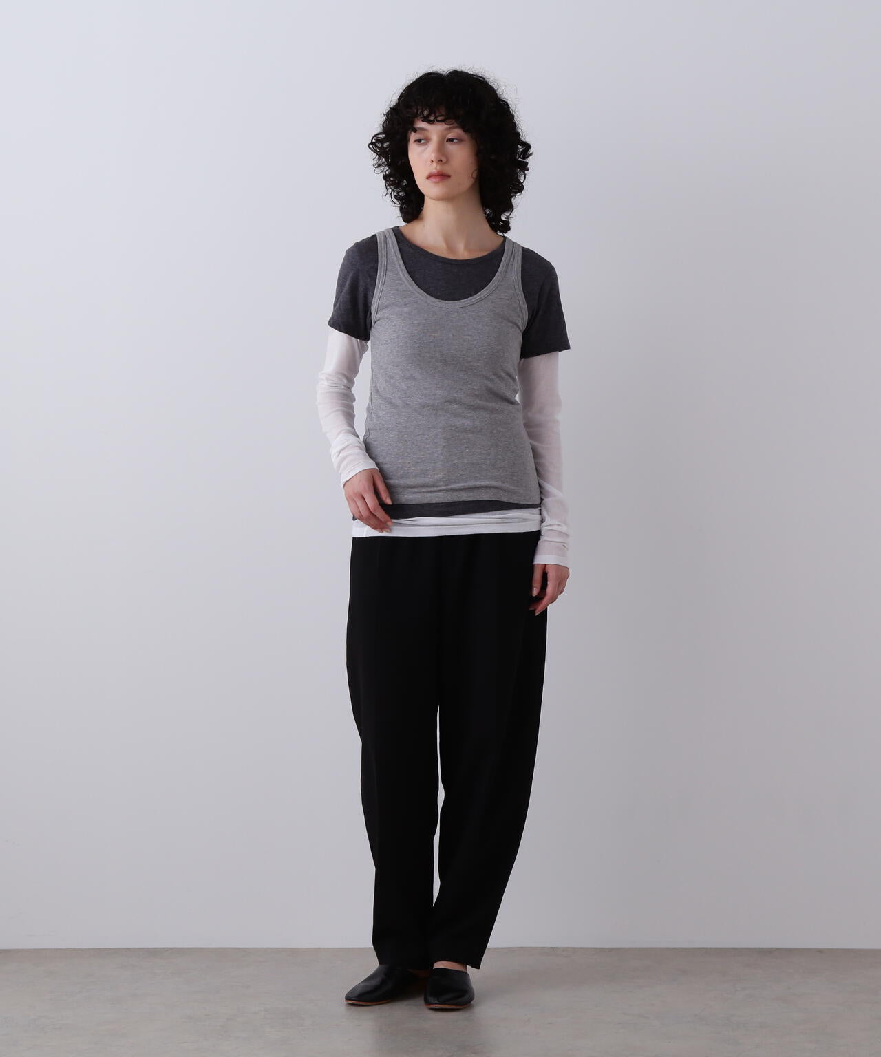 YLEVE / THREE LAYERED JERSEY PULLOVER
