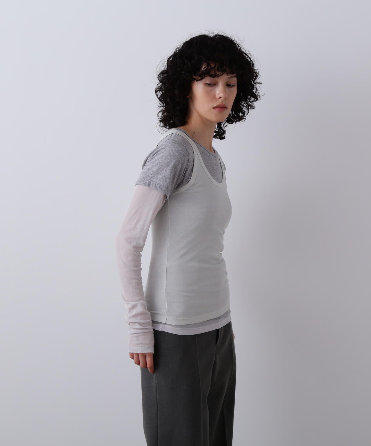 YLEVE / THREE LAYERED JERSEY PULLOVER