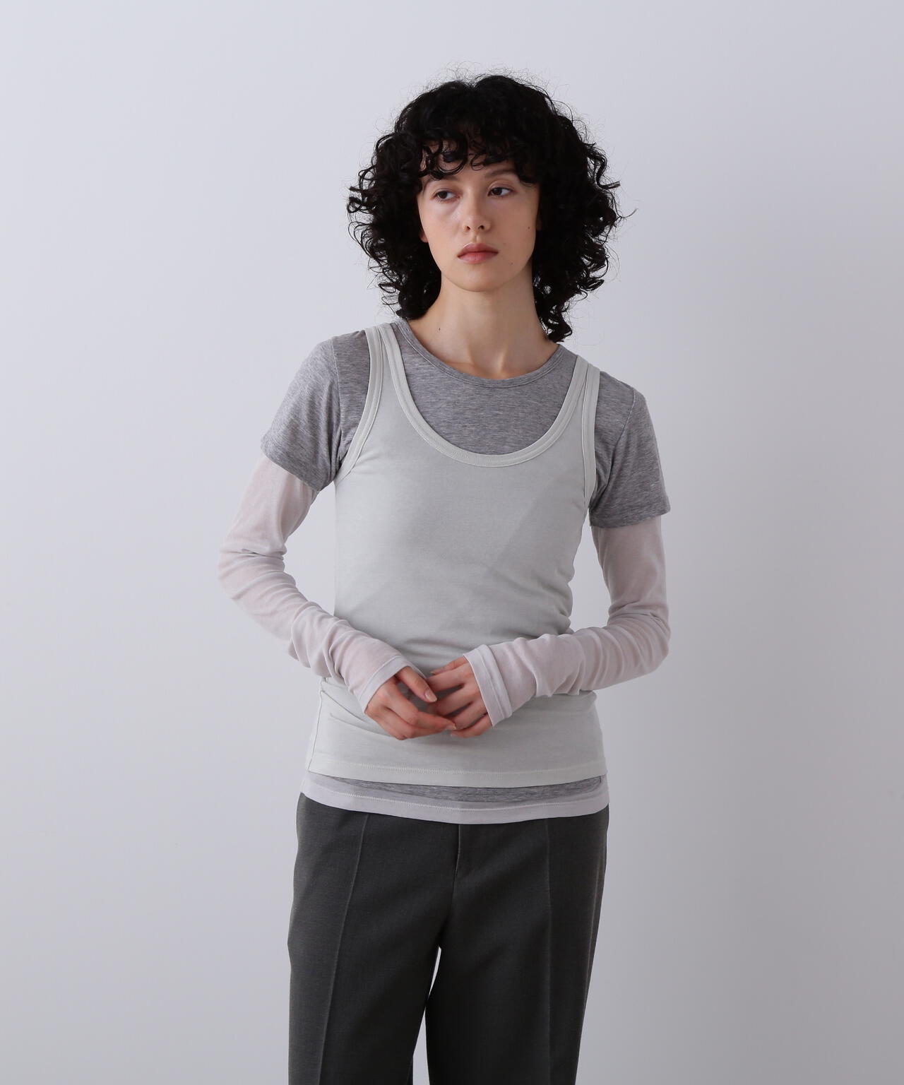 YLEVE / THREE LAYERED JERSEY PULLOVER