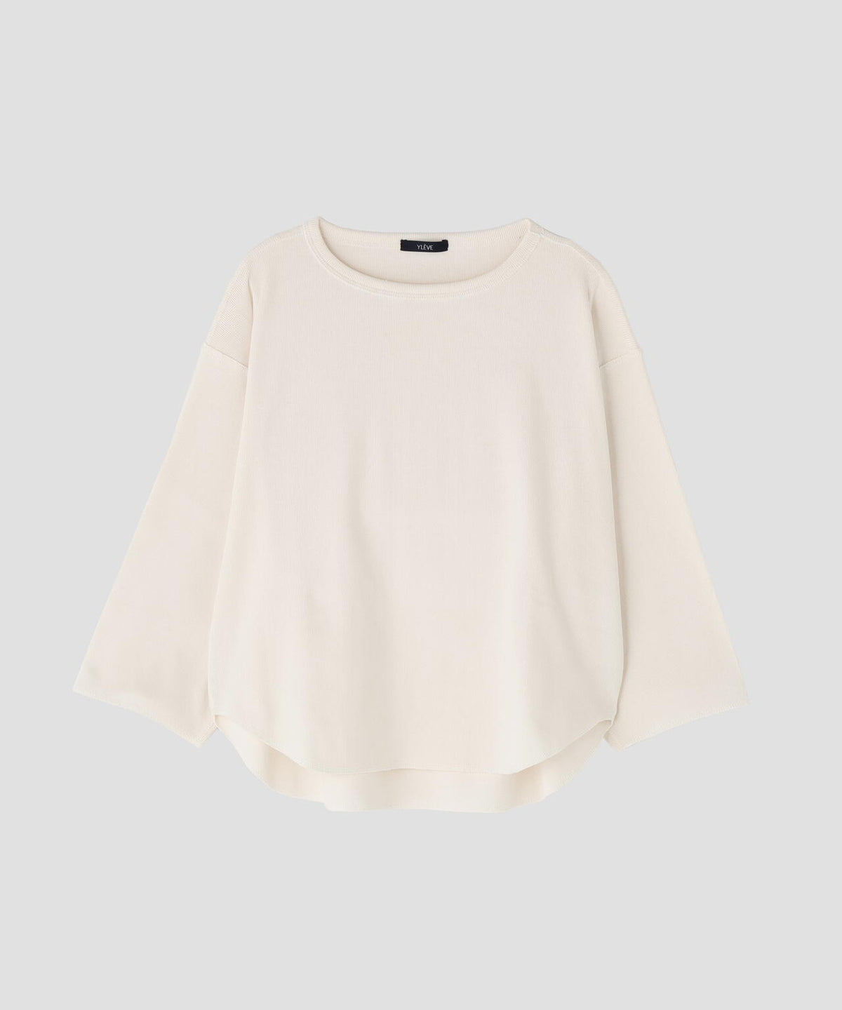 YLEVE / COTTON RIB PULLOVER