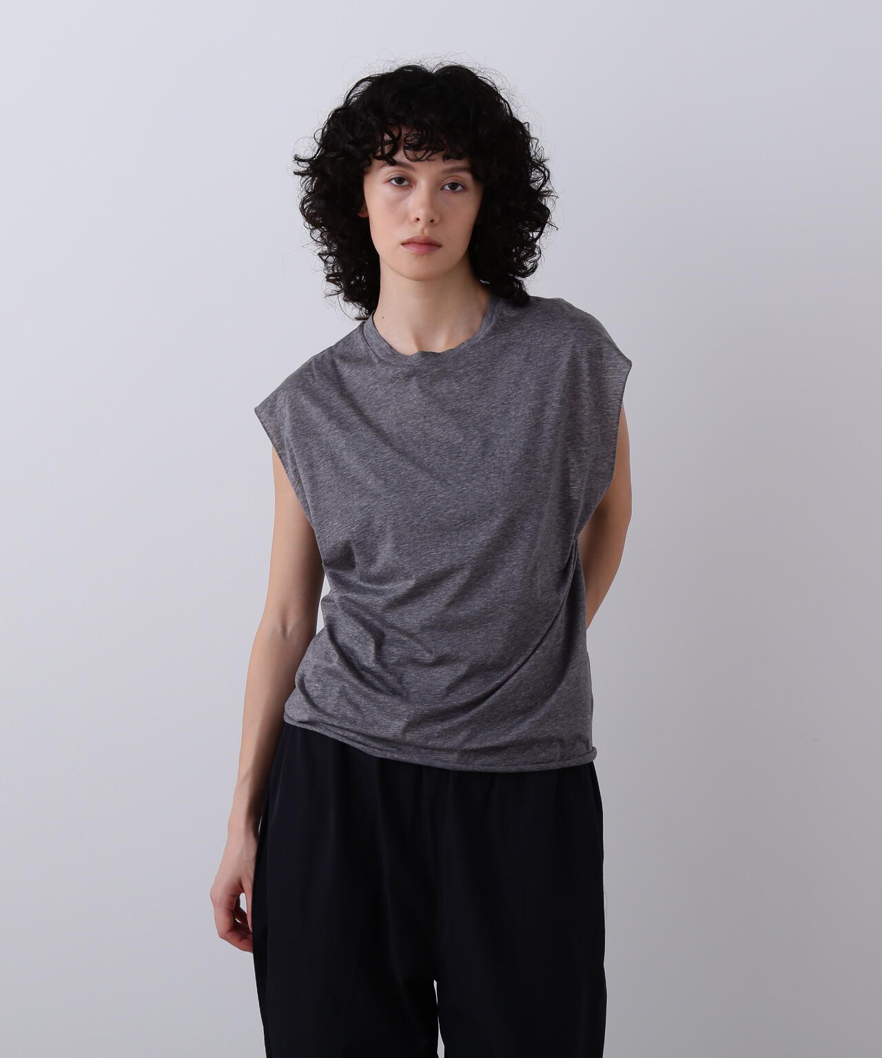 YLEVE / COTTON SHEER JERSEY SLEEVELESS
