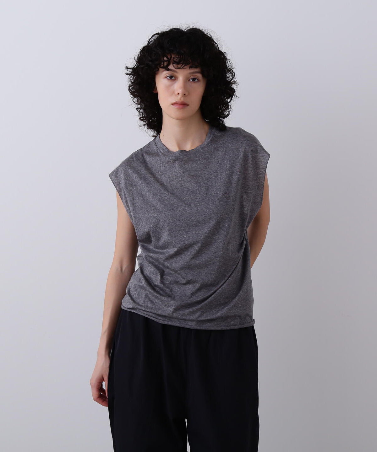 YLEVE / COTTON SHEER JERSEY SLEEVELESS