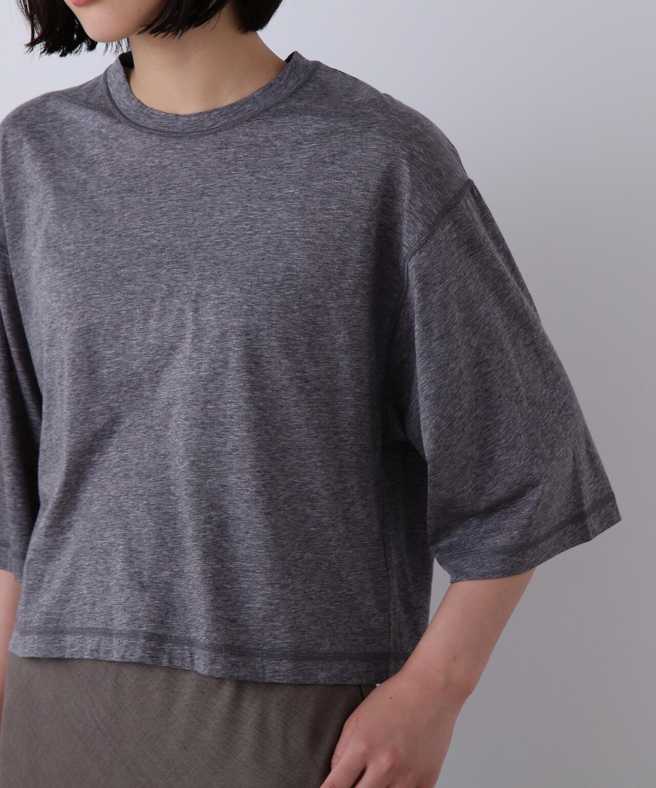 YLEVE / COTTON SHEER JERSEY SHORT SLEEVE