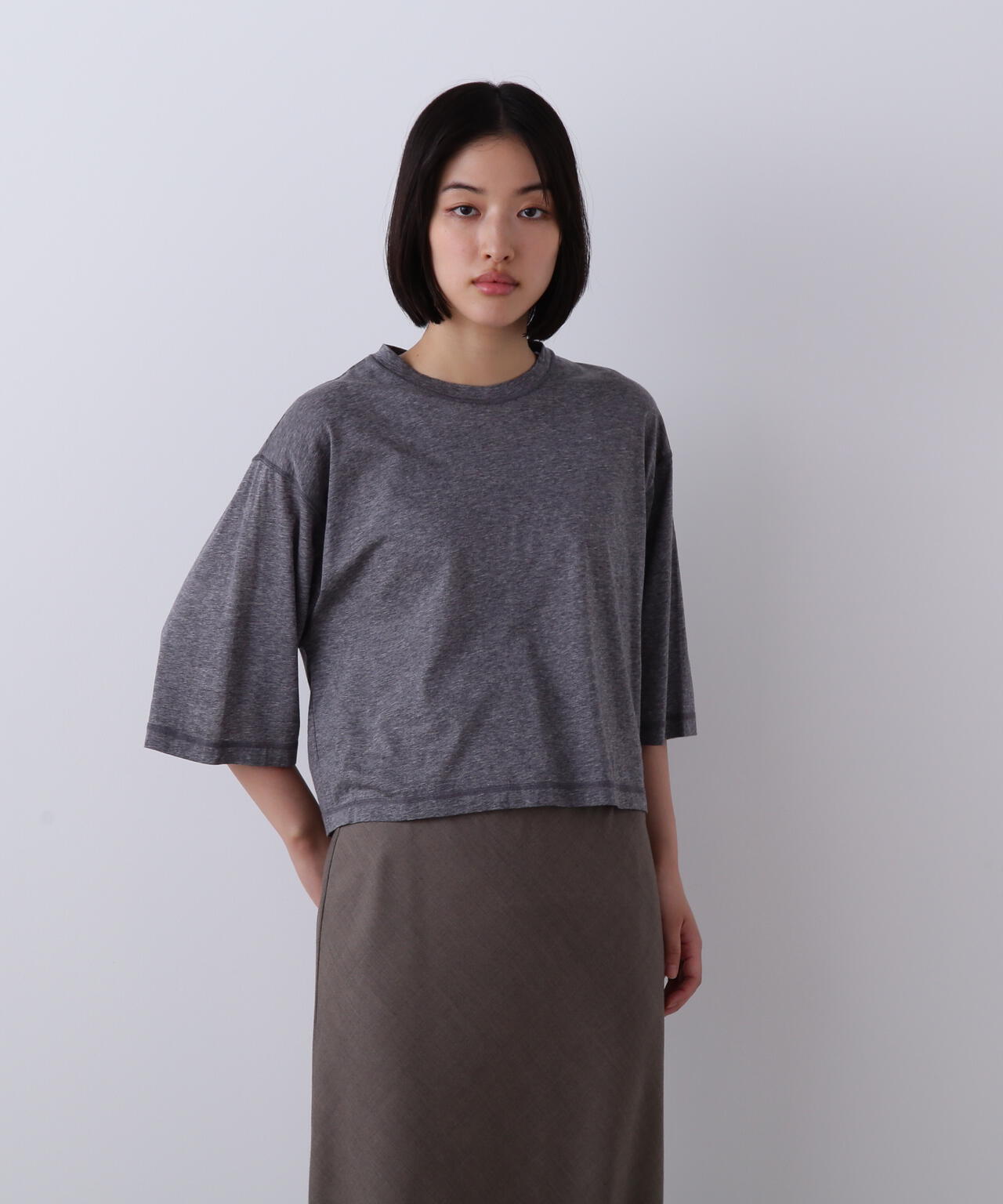 YLEVE / COTTON SHEER JERSEY SHORT SLEEVE