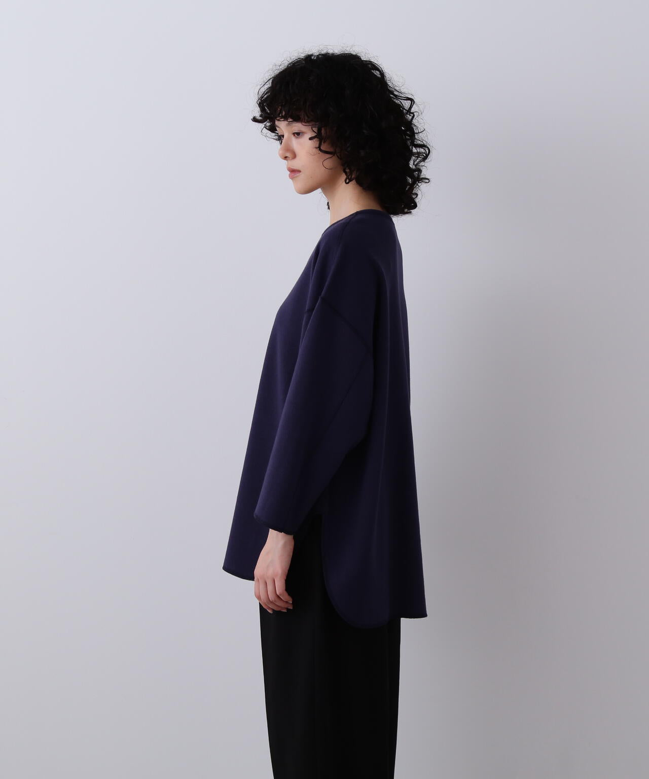 YLEVE / COTTON RIB PULLOVER BIG