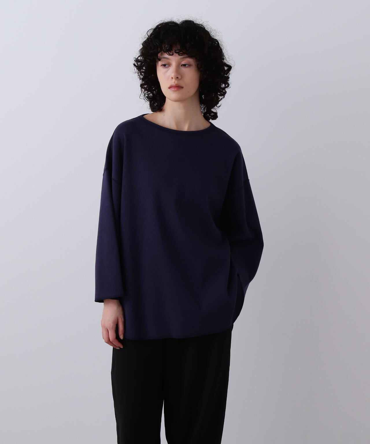 YLEVE / COTTON RIB PULLOVER BIG