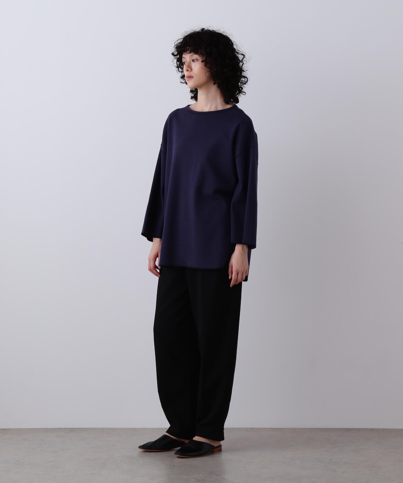 YLEVE / COTTON RIB PULLOVER BIG