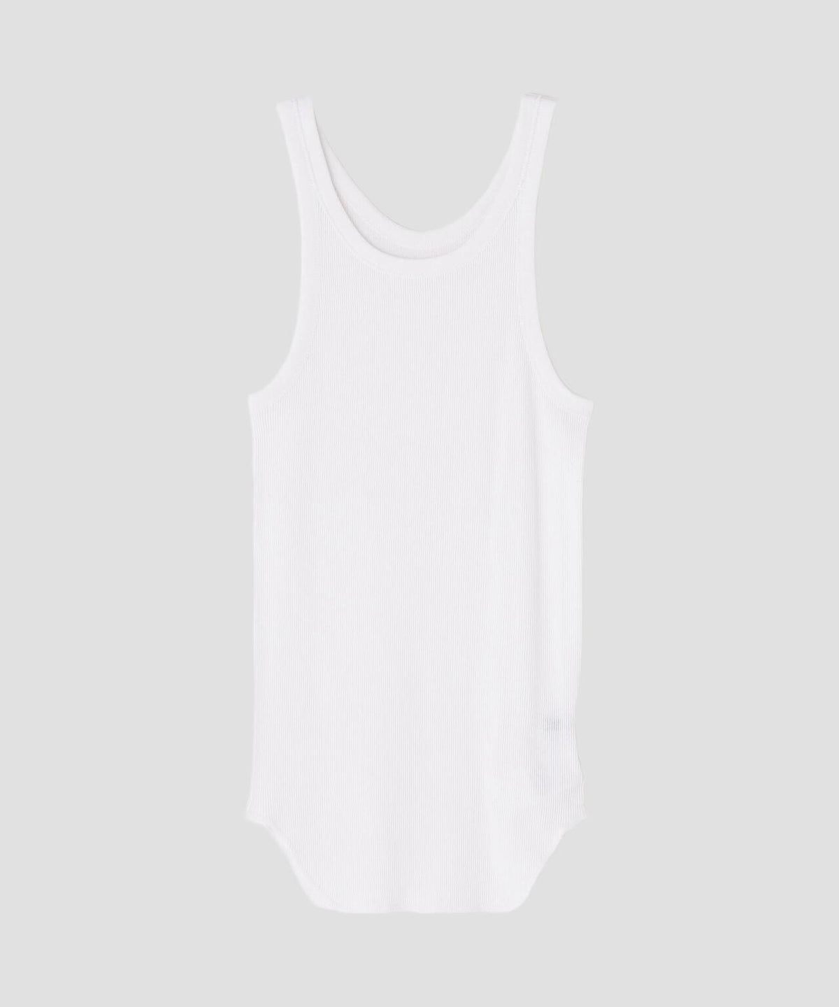 YLEVE / ORGANIC COTTON LOOP-WHEELED RIB TANK TOP