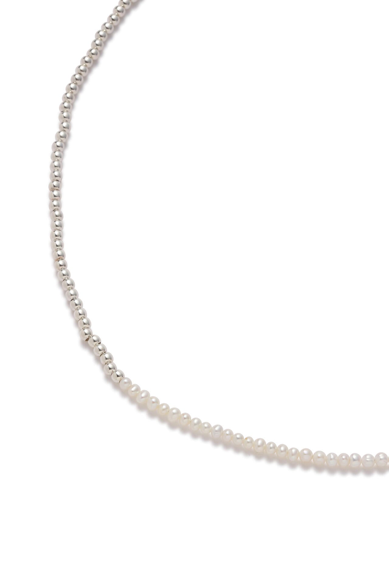 YLEVE / PEARL×SILVER LONG NECKLACE 90cm