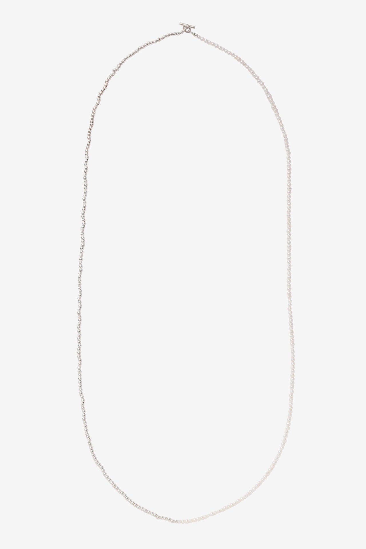 YLEVE / PEARL×SILVER LONG NECKLACE 90cm