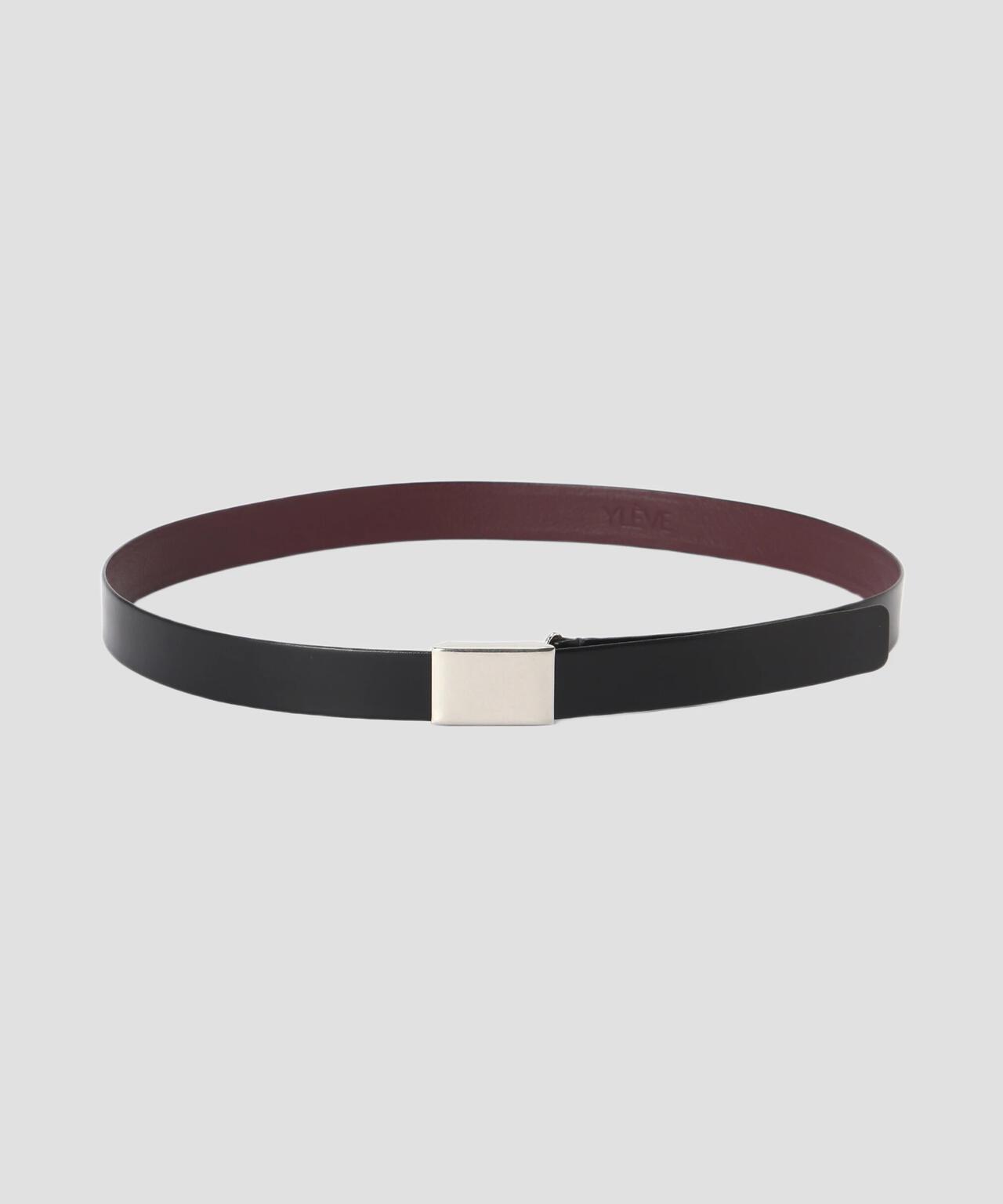 YLEVE / LEATHER BUCKLED BELT