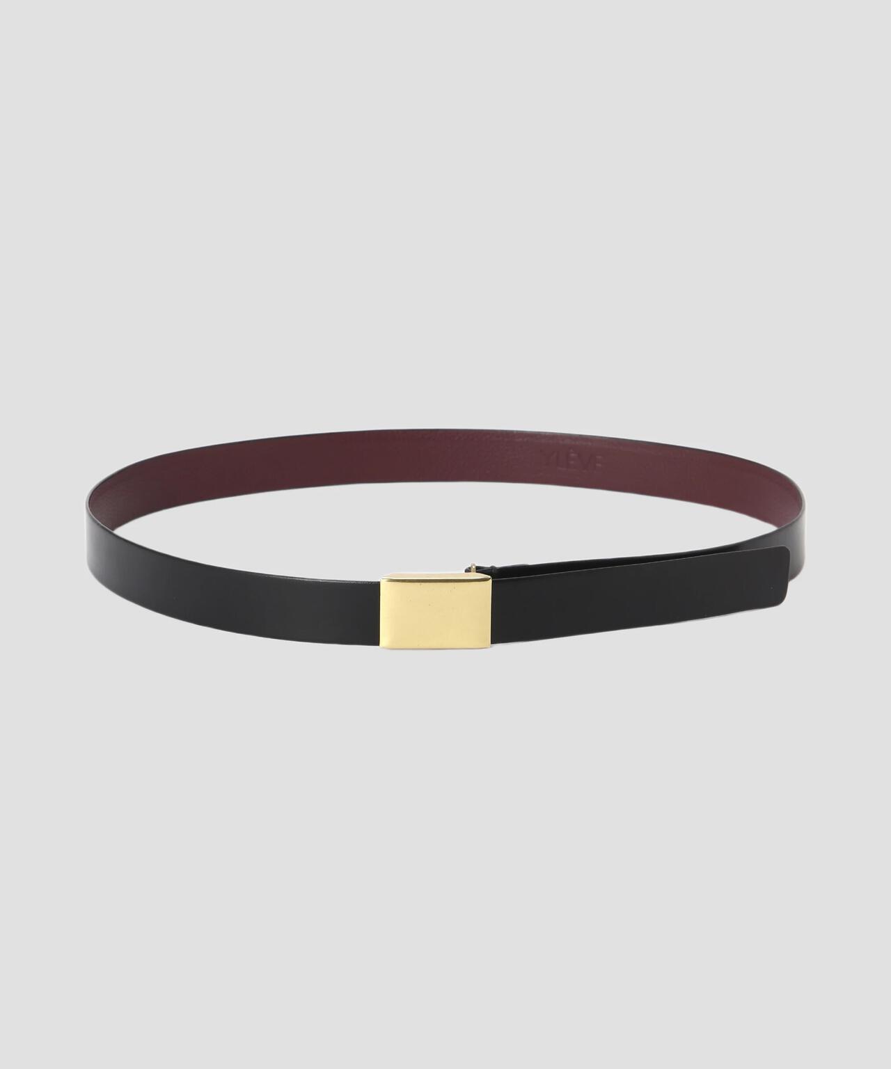 YLEVE / LEATHER BUCKLED BELT